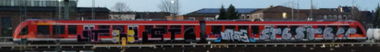 Graffiti Train in Deutschland - Photo by Pentabarf - ST6, Dray, Euskirchen (2016)