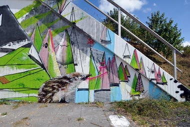 Graffiti Wall - Photo by PepperSprayCans - Pepper, Spray, Igel (2014)