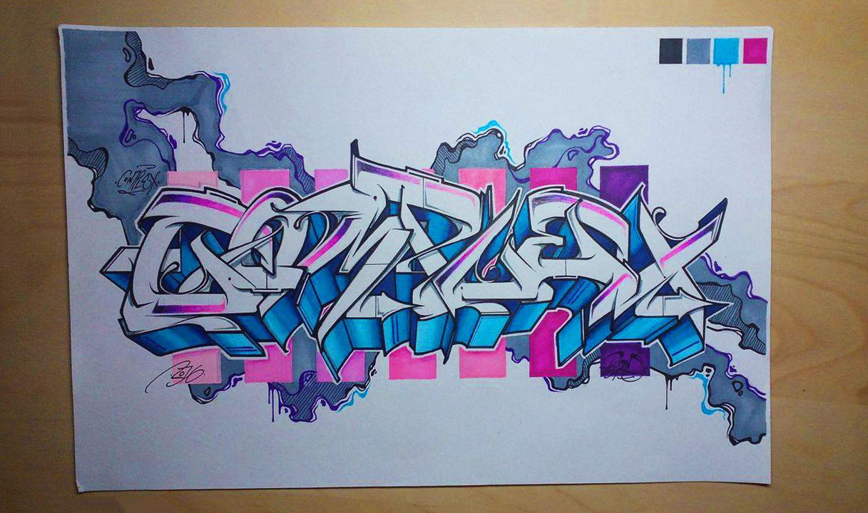Graffiti Sketch - Photo by PermArt - complex, perm, sketch (2016)