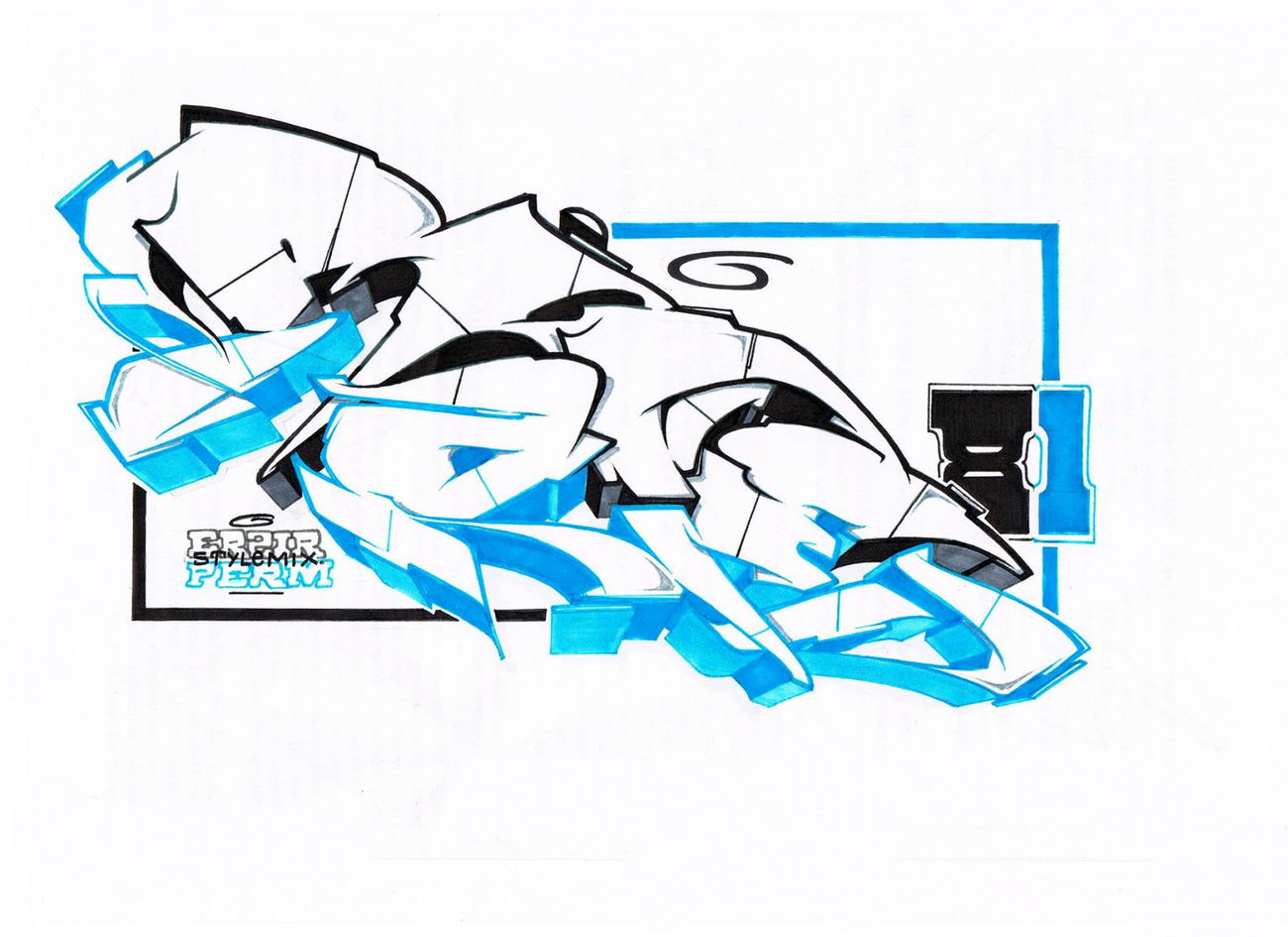 Graffiti Street Art - Photo by PermArt - stylemix, perm, erzir (2017)