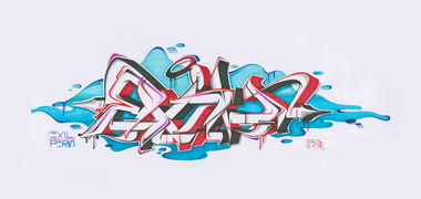 Graffiti Sketch - Photo by PermArt - sketch, perm, paper (2016)