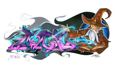 Graffiti Sketch - Photo by PermArt - sketch, perm, magic (2016)