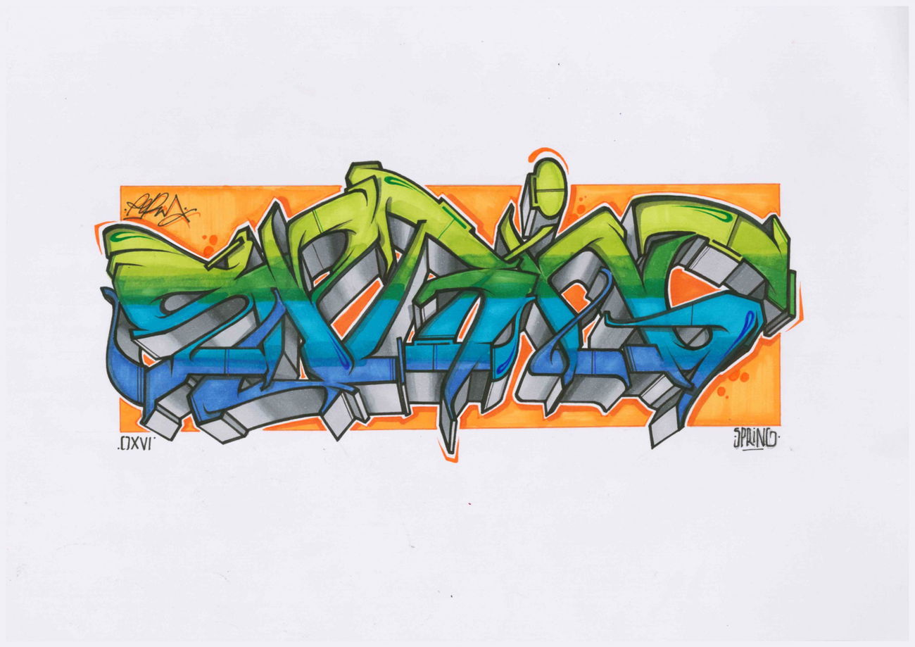 Graffiti Sketch - Photo by PermArt - sketch, spring, perm (2016)