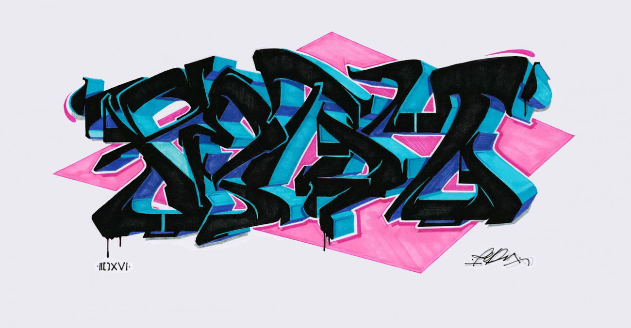 Graffiti Sketch - Photo by PermArt - sketch, graff, paper (2016)