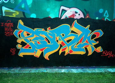 Graffiti Wall - Photo by PermArt - perm, 4dosen1bild, clean (2016)