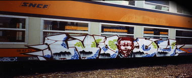 Graffiti Train - Photo by Perry - Woody, Graffiti, Train (1993)
