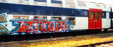 Graffiti Train - Photo by Perry - Woody, Train, Graff (1999)
