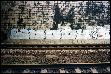 Graffiti Wall - Photo by Perry - Woody, Graffiti, Paris (1996)