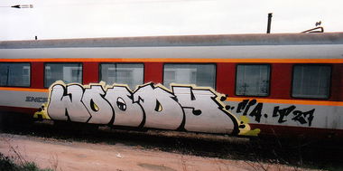 Graffiti Train - Photo by Perry - Woody, Graffiti, train (1999)