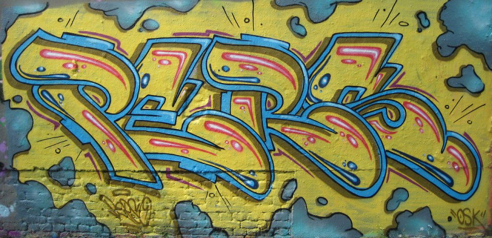 Graffiti Wall in Berlin - Photo by Perso - Perso, OSK (2013)