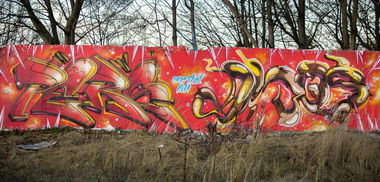 Graffiti Wall in Berlin - Photo by Perso - perso, dhos, osk (2013)