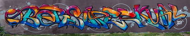 Graffiti Wall in Bregenz - Photo by Perso - dhos, perso, osk (2014)