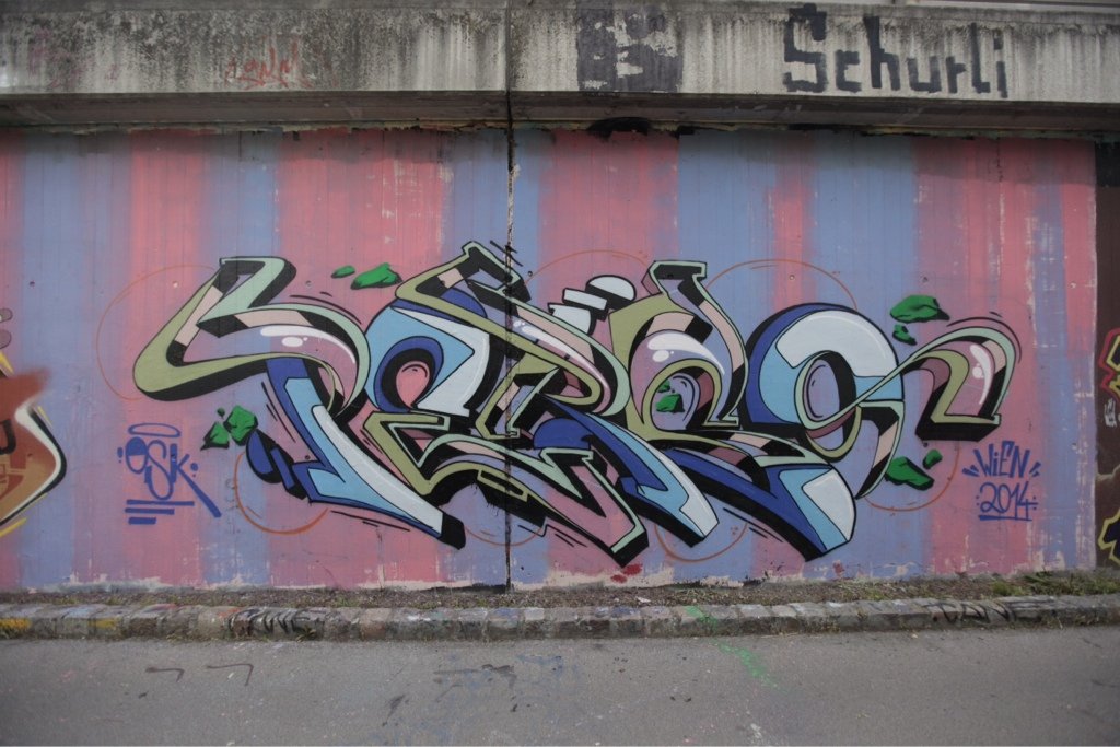 Graffiti Wall in Vienna - Photo by Perso - perso, osk (2014)