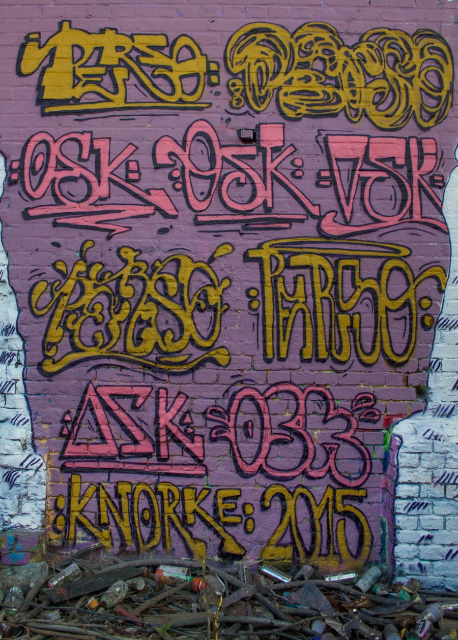Graffiti Wall in Berlin - Photo by Perso - perso, osk, berlinfonts (2015)