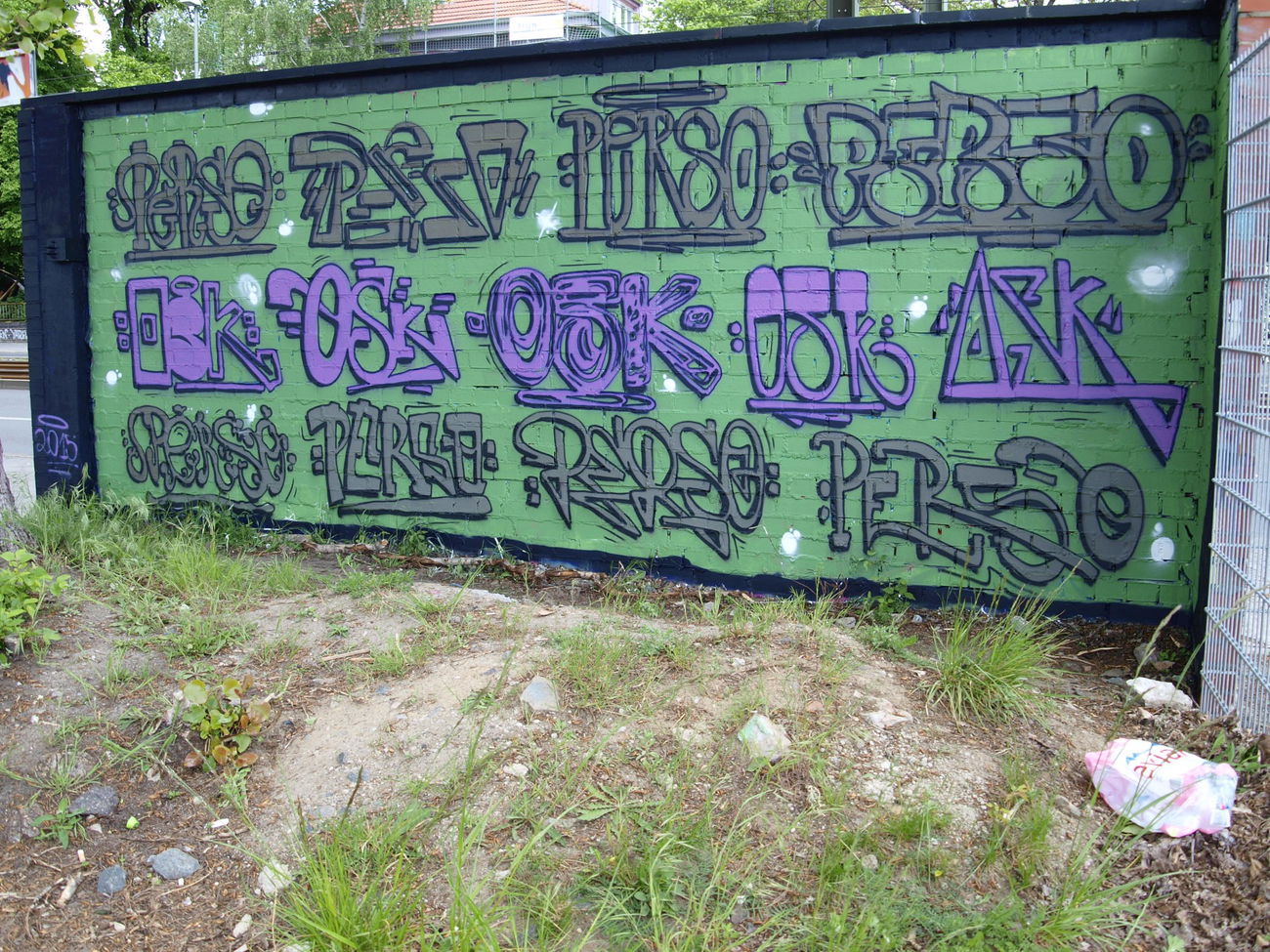 Graffiti Wall in Berlin - Photo by Perso - perso, osk, berlin (2015)