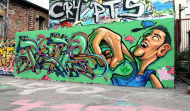 Graffiti Wall in Berlin - Photo by Perso - perso, osk, size (2015)