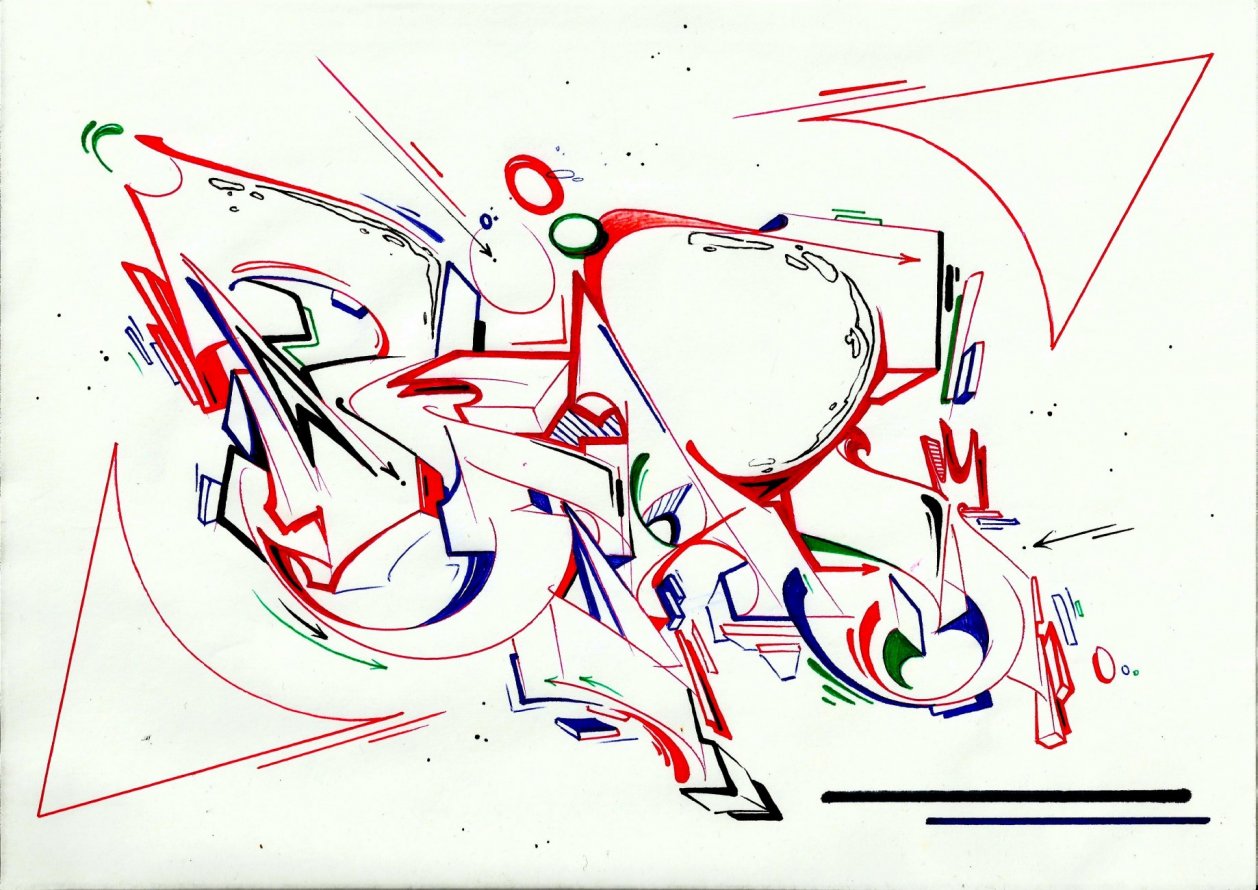 Graffiti Sketch - Photo by Petas - Petas