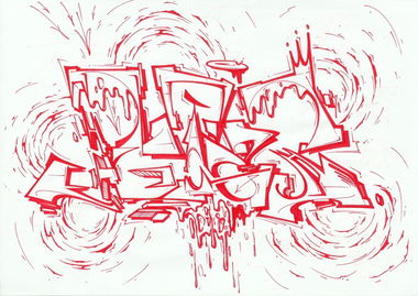 Graffiti Sketch - Photo by Petas - Petas