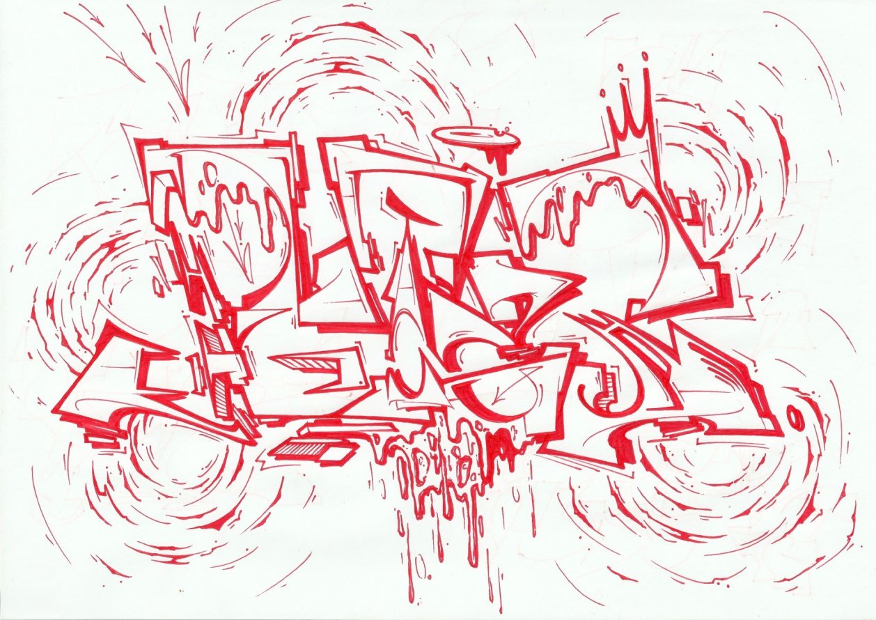 Graffiti Sketch - Photo by Petas - Petas