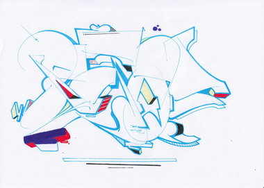 Graffiti Sketch - Photo by Petas - petas, Saarbrücken