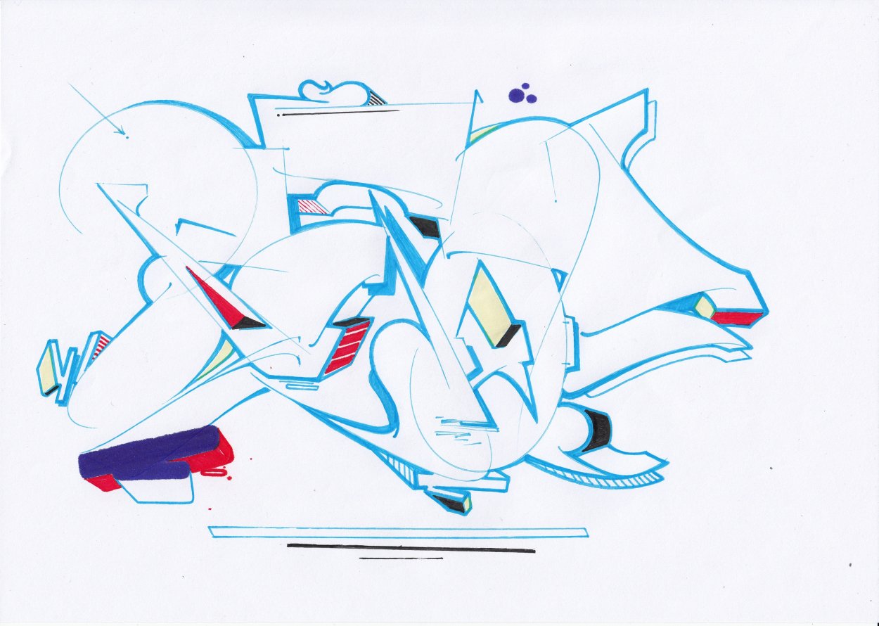 Graffiti Sketch - Photo by Petas - petas, Saarbrücken