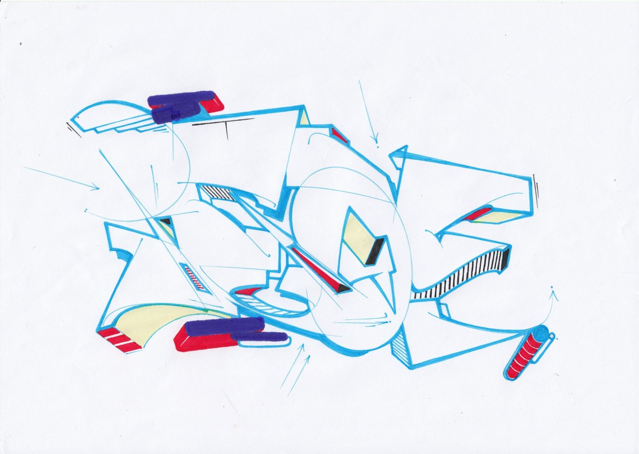 Graffiti Sketch - Photo by Petas