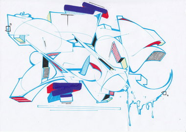 Graffiti Sketch - Photo by Petas