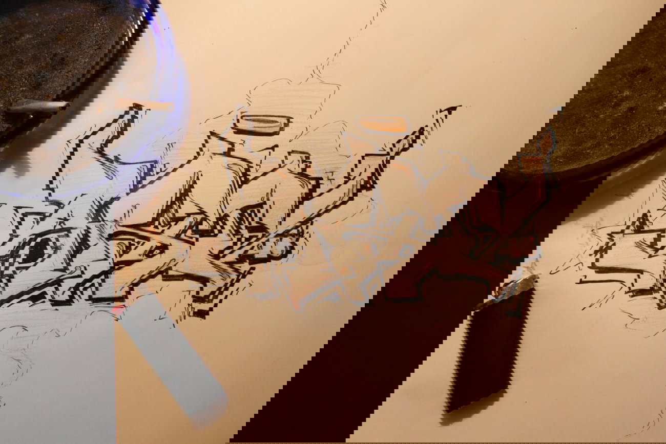 Graffiti Sketch - Photo by Petas