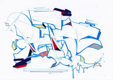 Graffiti Sketch - Photo by Petas