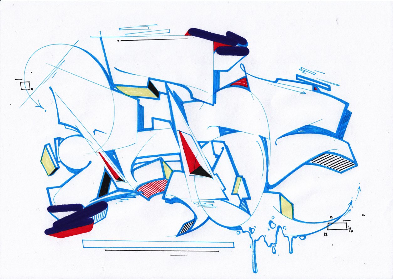 Graffiti Sketch - Photo by Petas