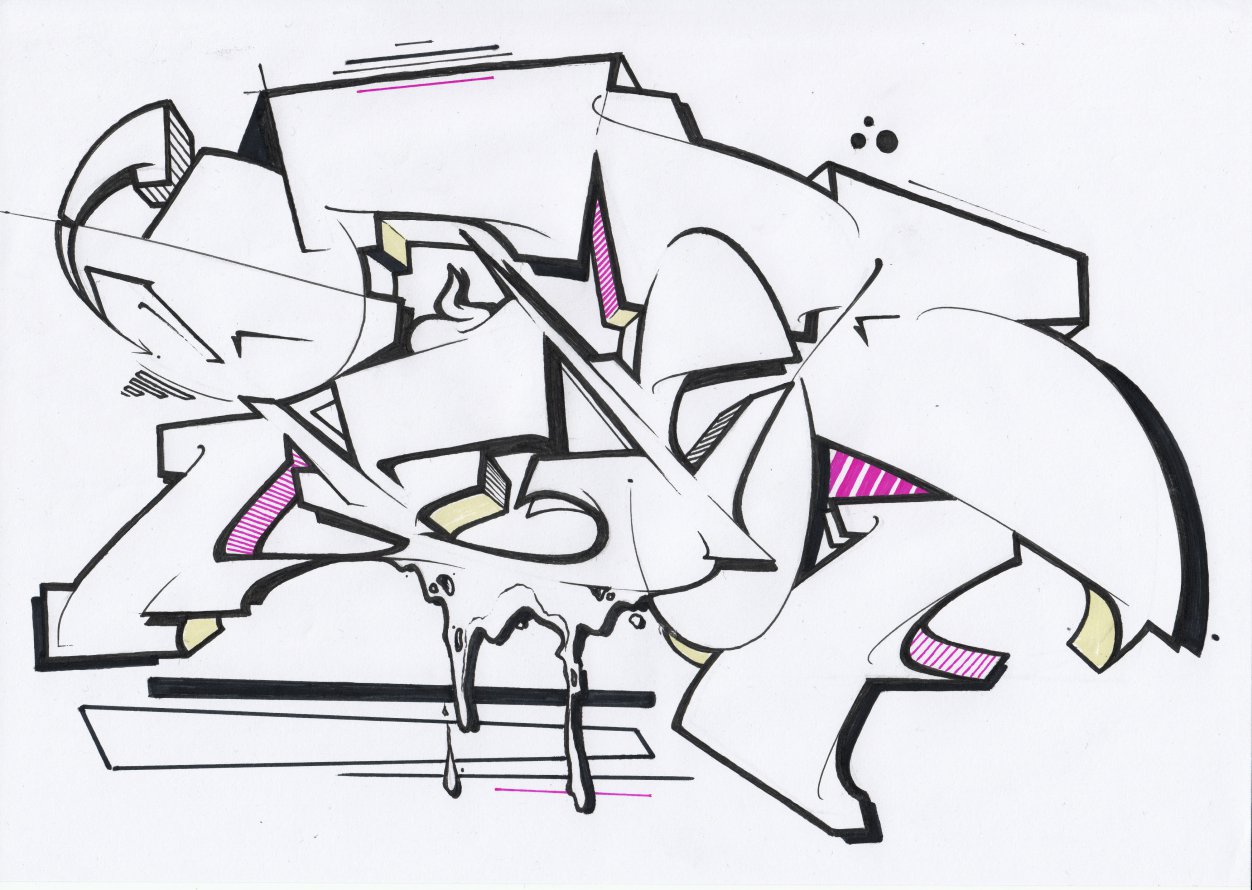 Graffiti Sketch - Photo by Petas
