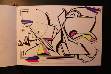 Graffiti Sketch - Photo by Petas - puls, auf, 180