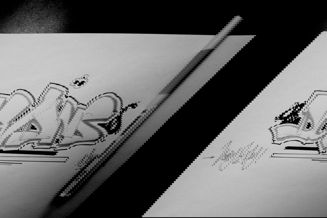 Graffiti Sketch - Photo by Petas - dcvmann