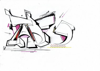 Graffiti Sketch - Photo by Petas - exchange, tade, tade