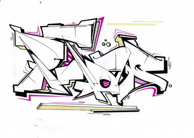 Graffiti Sketch - Photo by Petas - Petas