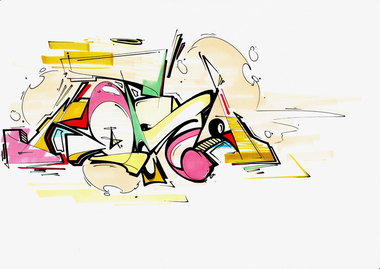 Graffiti Sketch - Photo by Petas - kotsär