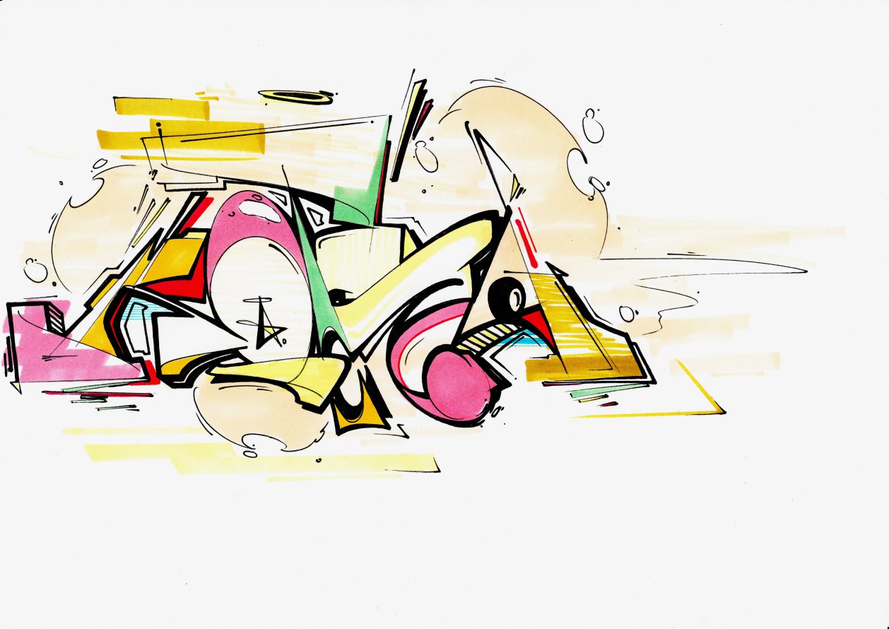 Graffiti Sketch - Photo by Petas - kotsär