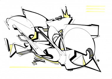 Graffiti Sketch - Photo by Petas - Petas