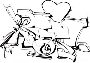 Graffiti Sketch - Photo by Petas - Renate