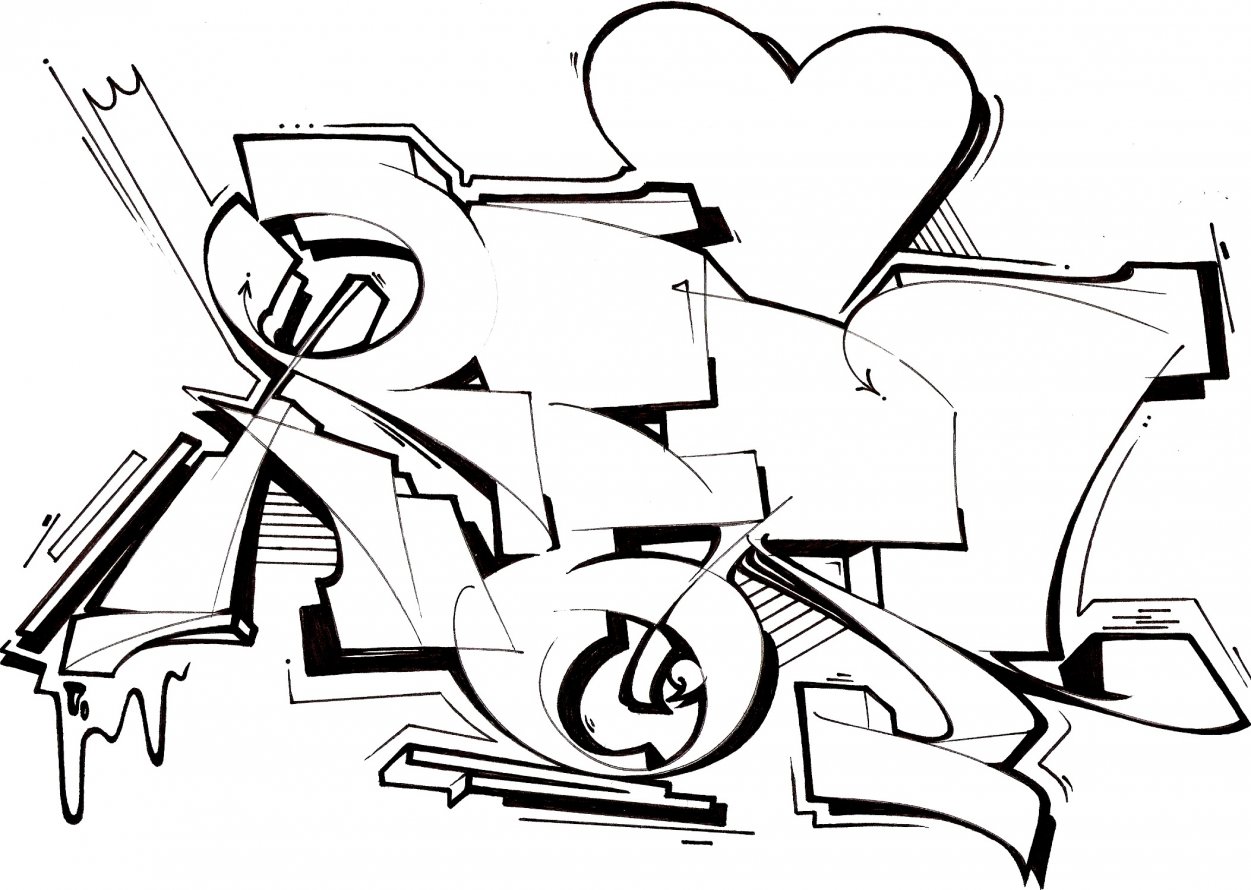 Graffiti Sketch - Photo by Petas - Renate