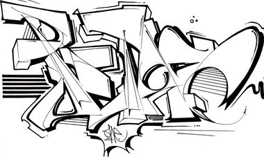 Graffiti Sketch - Photo by Petas