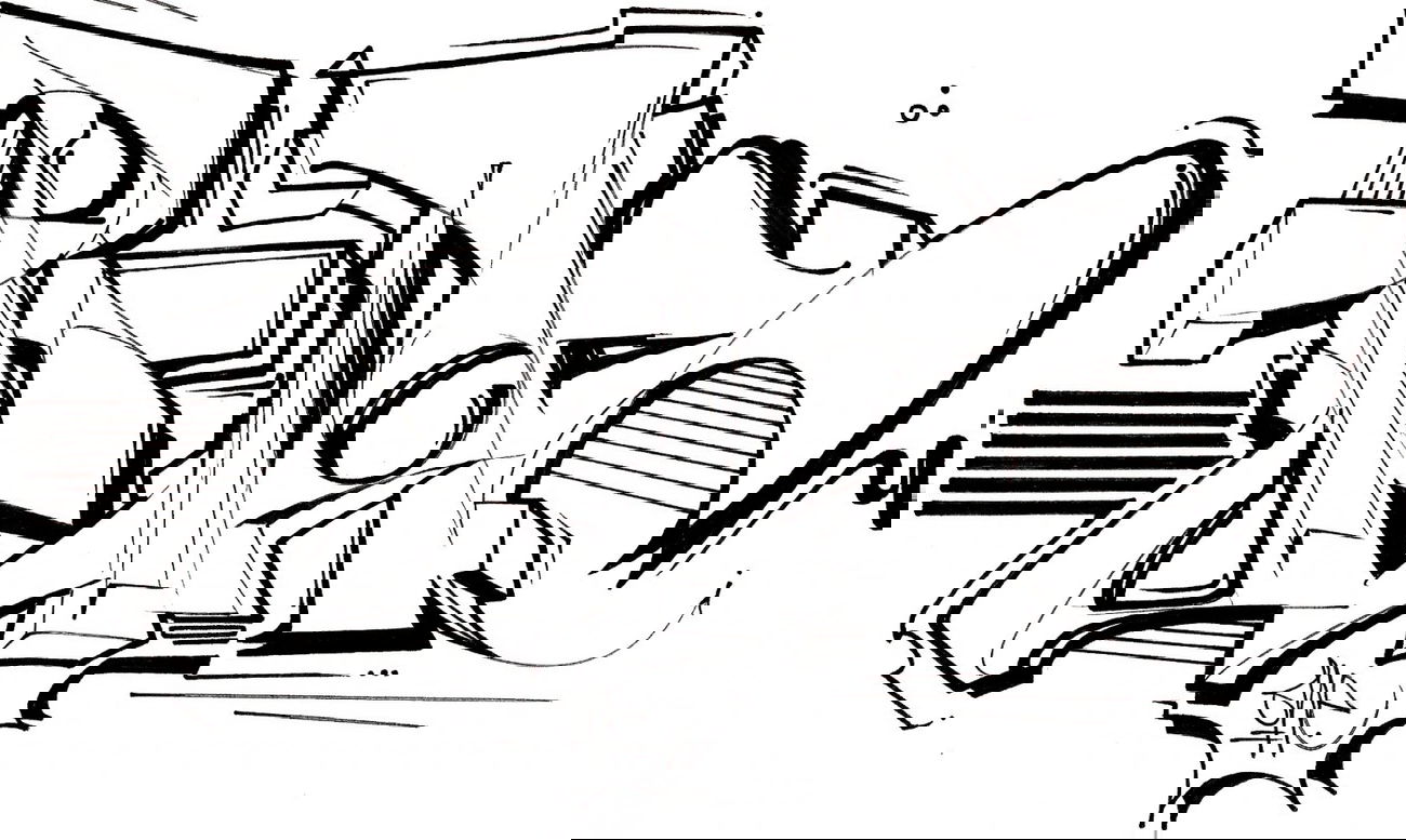 Graffiti Sketch - Photo by Petas