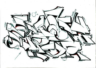 Graffiti Sketch - Photo by Petas - Super, Smash
