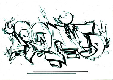 Graffiti Sketch - Photo by Petas - Ironie, Exchange, Petas