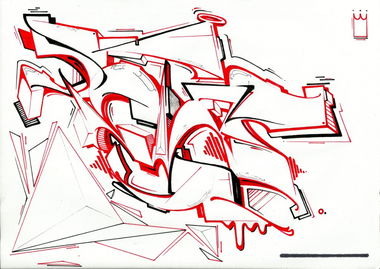Graffiti Sketch - Photo by Petas - Petas