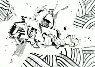 Graffiti Sketch - Photo by Petas - Petas, one