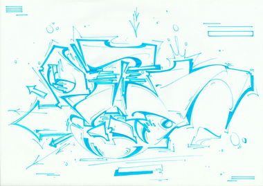 Graffiti Sketch - Photo by Petas - Petas
