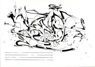 Graffiti Sketch - Photo by Petas - Petas