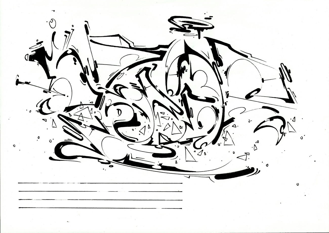 Graffiti Sketch - Photo by Petas - Petas
