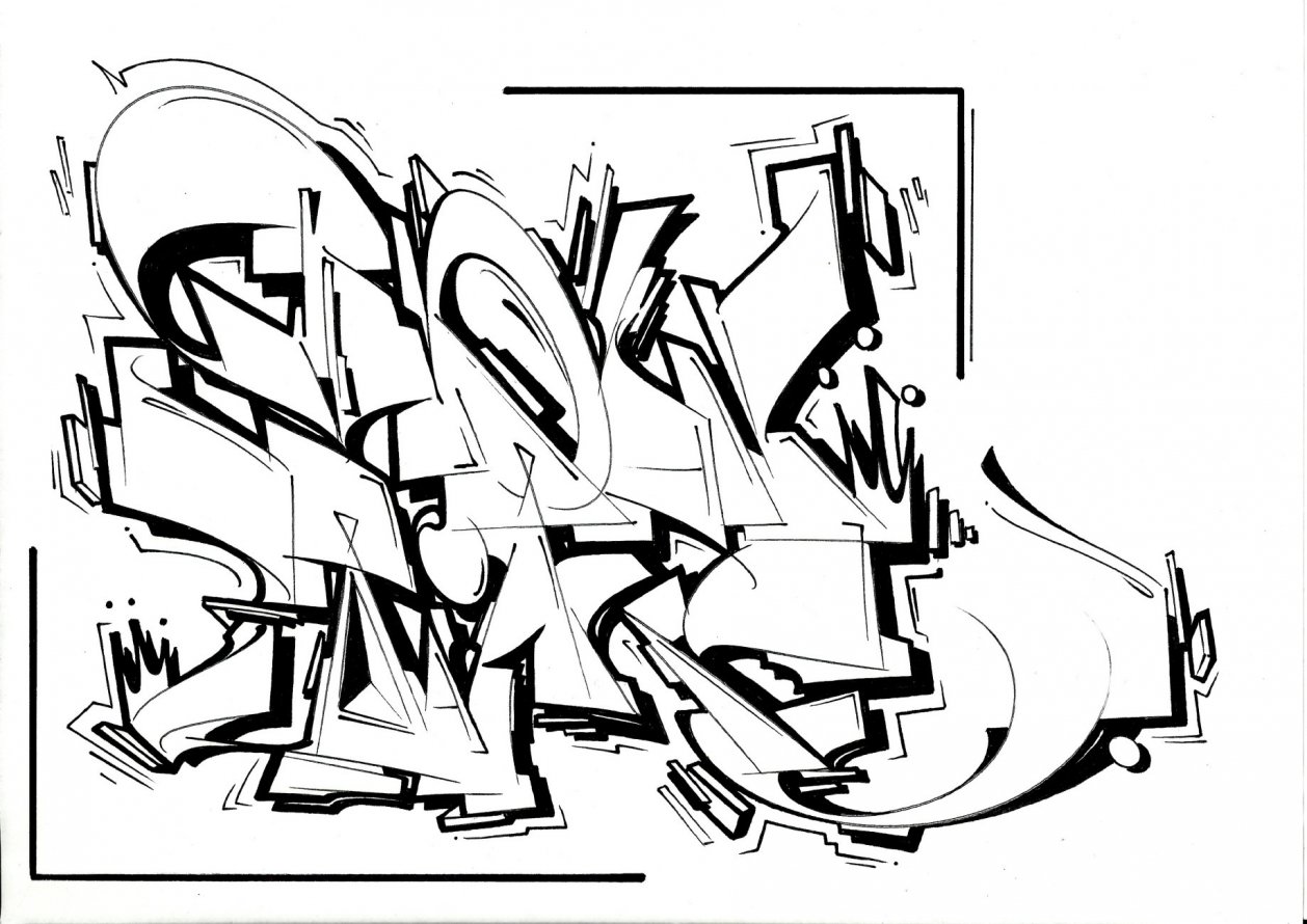 Graffiti Sketch - Photo by Petas - exchange, show, showtime